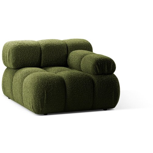 Micadoni Zelen modul za sedežno garnituro iz tkanine boucl&amp;eacute; (desni kot) Bellis &amp;ndash; Home Slike