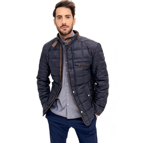 Dewberry M8640 MEN'S COAT-NAVY BLUE