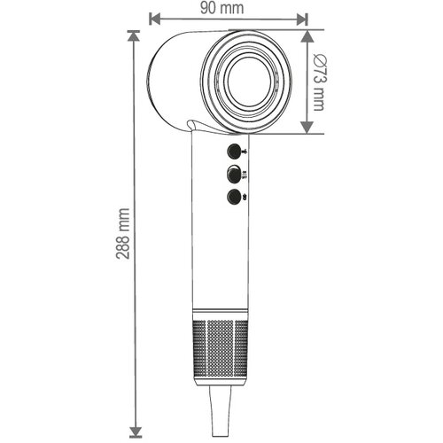 Home Fen za kosu, 1500W - HGHSZ15 Slike