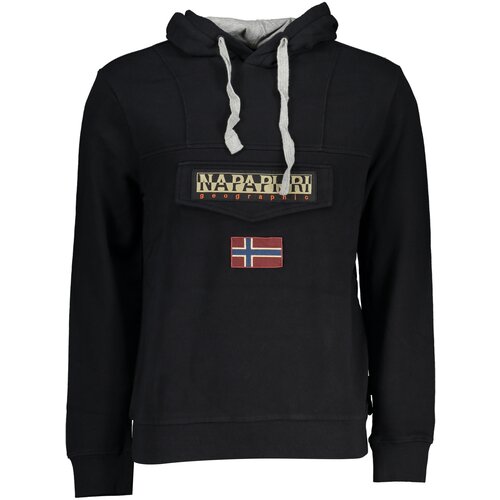 Napapijri MEN&amp;amp;#39;S BLACK ZIPLESS SWEATSHIRT Slike
