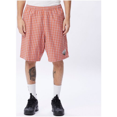 Obey Kratke hlače & Bermuda Easy reason plaid short Rožnata Cene