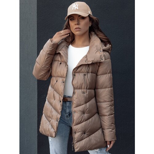 DStreet Women's winter quilted coat BLOOM camel Cene