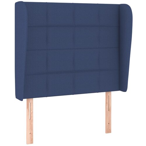 Maison Chic vzglavna omarica - nočna omarica - posteljna omarica z u&amp;scaron;esi modro 103x23x118/128 cm blago, (21708276) Slike