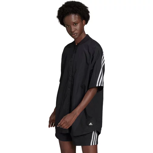 Adidas Tehnička košulja crna / bijela