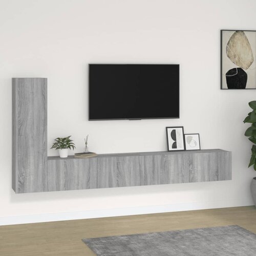 vidaXL 3-dijelni set TV ormarića boja hrasta sonome konstruirano drvo Cijene