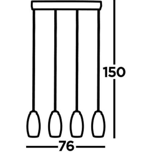 XXXL viseča led-svetilka cyclone /1573 lm/3000 k// Slike