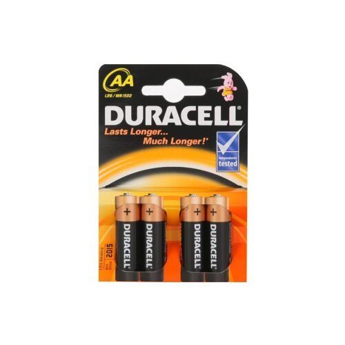 Duracell baterija LR 6 alkalna AA 1/4 blister ( 7424 ) Slike