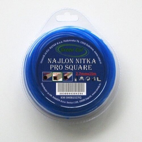 Green cut najlon nitka kvadrat green-cut 3,0 mm x 15 m Cene