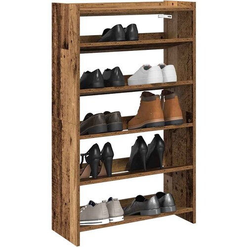 VidaXL Stalak za cipele boja staro drvo 60x25x100 cm konstruirano drvo Slike