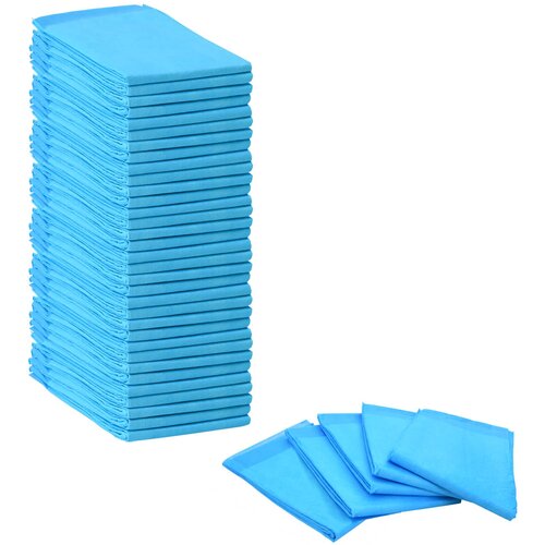 VidaXL Jastučić za obuku ljubimaca 100 pcs Plava i bijela 120 x 80 cm Slike