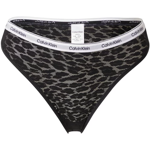 Calvin Klein Underwear Tanga gaćice crna / prljavo bijela