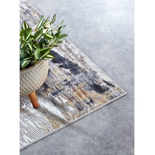 Elle Decoration Svetlo siva preproga 160x230 cm Malard Anthracite Gold &amp;ndash; Slike