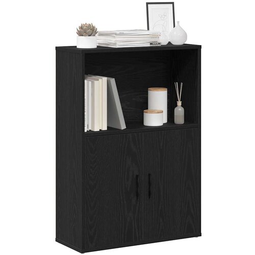  Regal za knjige crni hrasta 60x24x85 cm od konstruiranog drva Cijene