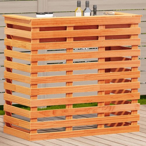 VidaXL Vanjski barski stol vo&amp;scaron;tano smeđi 113 5x50x103 cm od borovine Slike
