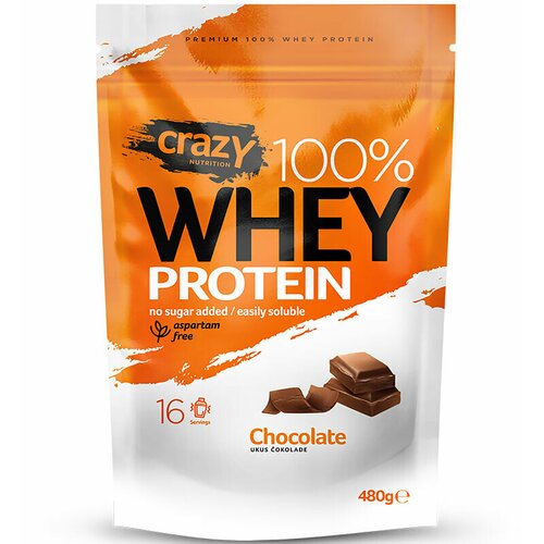 Hiperik Crazy whey protein - čokolada, 480g Slike