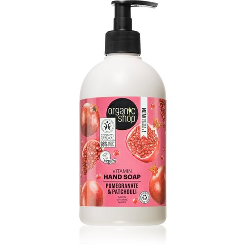 Organic Shop Pomegranate &amp;amp; Patchouli tekući sapun za njegu ruku s pumpicom 500 ml Slike