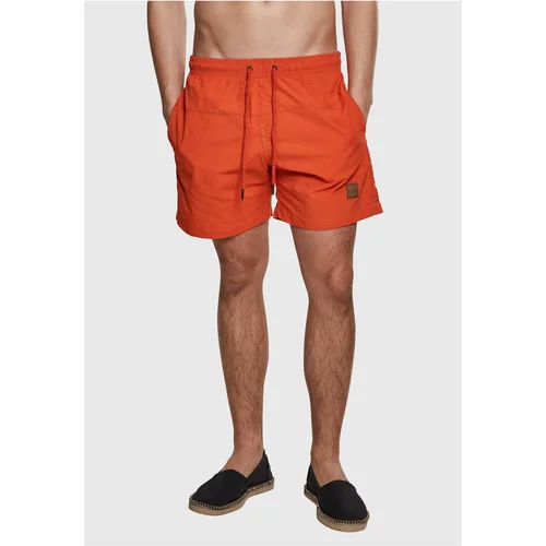 UC Men Block Swim Shorts Rusty Orange