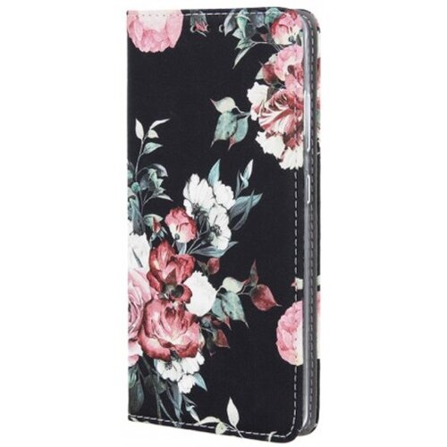  Trendy flower preklopna torbica samsung galaxy a32 a325 lte - črno roza Slike