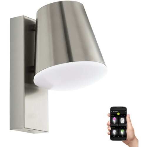 Eglo Caldiero-c spoljna/zidna/1, led, e27, 9w, čelik/bela Slike