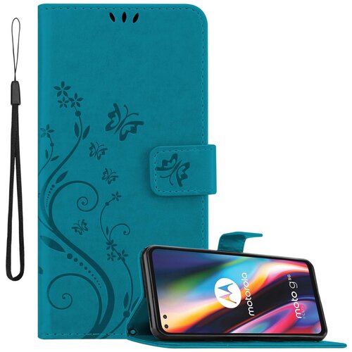  Motorola MOTO G 5G PLUS in klasična rožnata zlata - ovitek v cvetličnem dizajnu z magnetnim zapiranjem, stoječo funkcijo in režami za kartice, (20860235) Cene