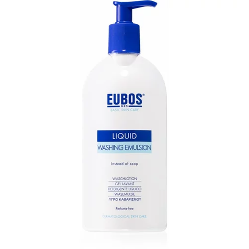 Eubos Basic Skin Care Blue emulzija za čišćenje bez parfema 400 ml