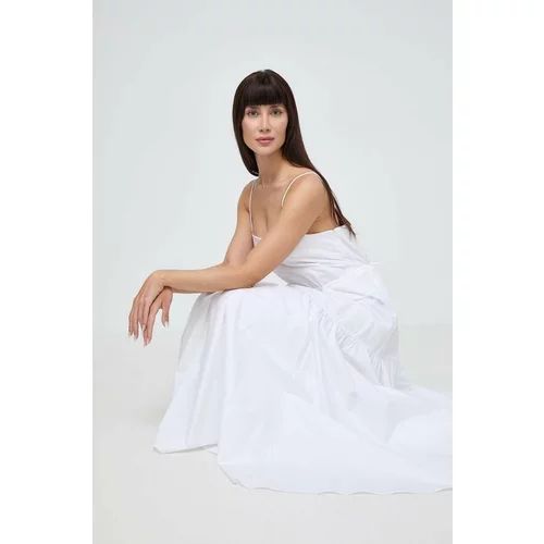 IVY OAK Pamučna haljina boja: bijela, maxi, širi se prema dolje, IO117615