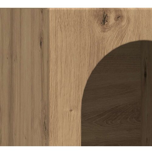  Kreveta Umjetnički hrast 59 x 35 x 80.5 cm Konstruirano drvo Slike