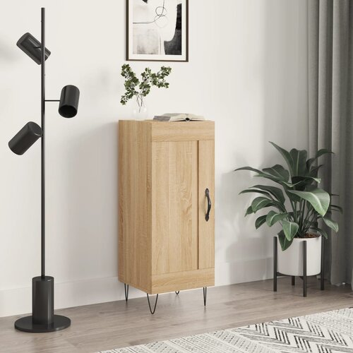 vidaXL Komoda boja hrasta sonome 34 5x34x90 cm od konstruiranog drva Cijene