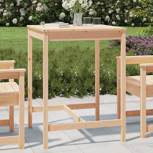 The Living Store vrtna miza 82,5x82,5x110 cm trdna borovina - vrtna miza, (21428836) Cene