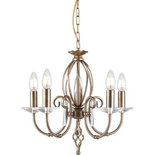 Elstead Lighting Elstead Aegean Lestenec s 5 lučmi, starana medeninasta obdelava, E14, (22099791) Slike