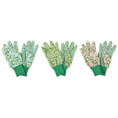 Esschert Design Set od 3 vrtlarske rukavice Plaque Rose
