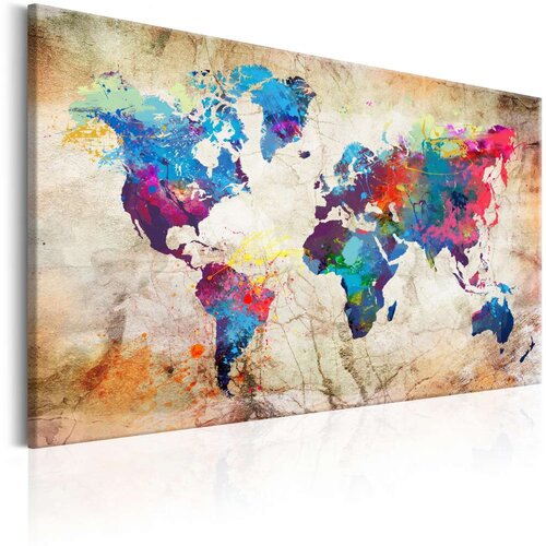  Slika - World Map: Urban Style 90x60 Cijene