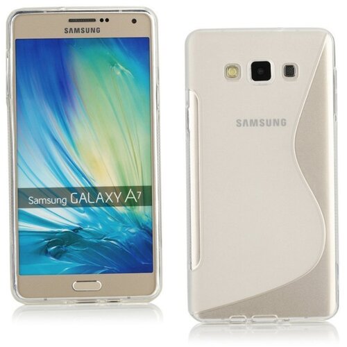  Gumijasti / gel etui S-Line za Samsung Galaxy A7 - prozorni Slike