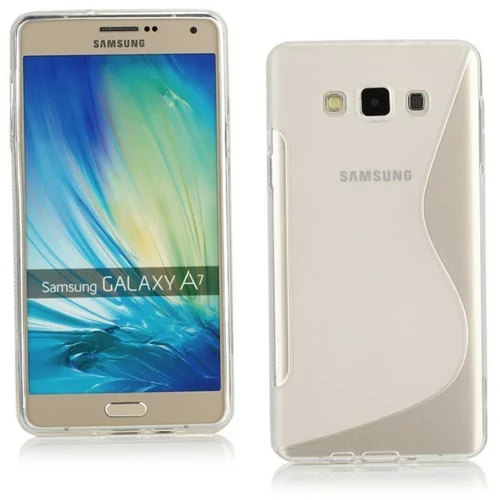  Gumijasti / gel etui S-Line za Samsung Galaxy A7 - prozorni
