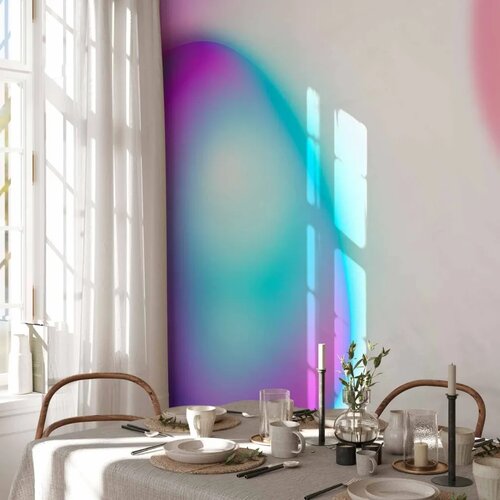  Foto tapeta - Abstraction - Colorful Glass Pieces - Violet-Blue and Pink 400x280 Slike