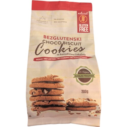 Aleksandrija Keks Cookies sa čokoladom bez glutena 200g Slike