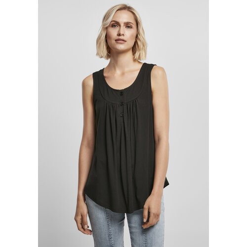 UC Ladies Women's viscose top with buttons in black Slike