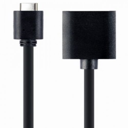 A CM DPF 02 Gembird USB Type C to DisplayPort adapter cable, 4K, 15 cm, black Cene