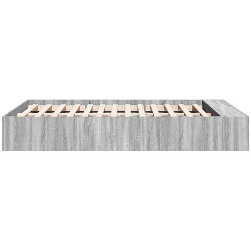  Okvir za krevet boja hrasta 120 x 200 cm od konstruiranog drva Slike