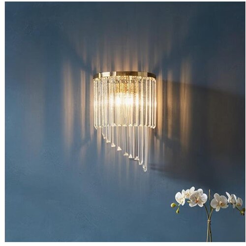 Ideal Lux kristalna zidna svetiljka carlton 3xE14/40W/230V zlatna Cene