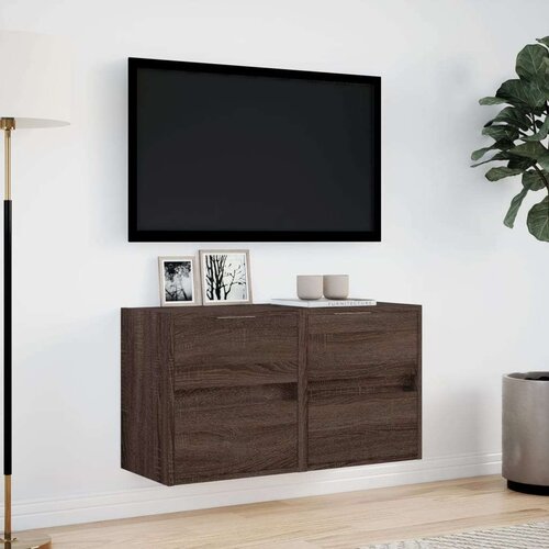 vidaXL Zidni TV ormarići LED 2 kom boja smeđeg hrasta 41x31x45 cm Cijene