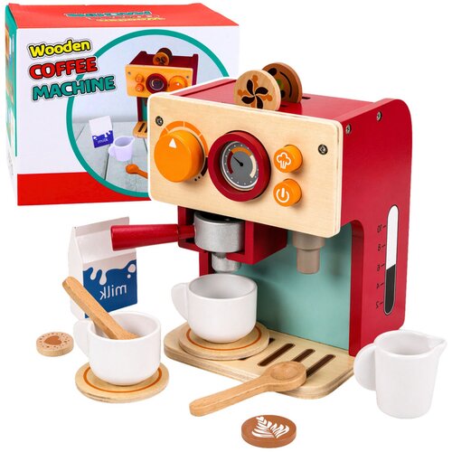  Wooden Coffee Maker Set Small Barista Cups Accessories Slike