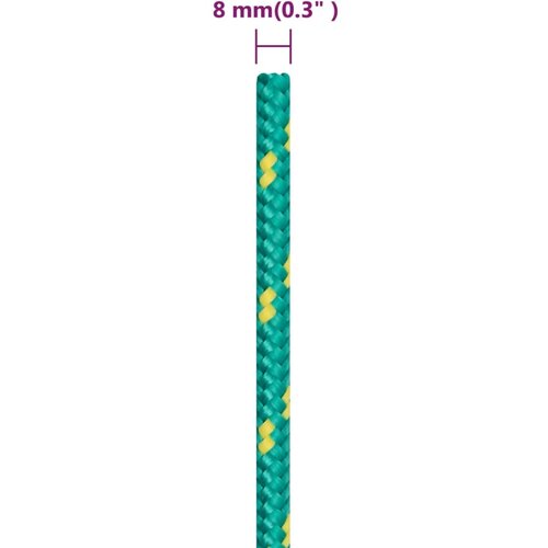  Brodski konop zeleni 8 mm 25 m od polipropilena Slike