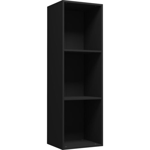 Maison Chic Knjižna omara - Knjižni regal črna 36x30x114 cm iverna plo&amp;scaron;ča, (21724973) Slike