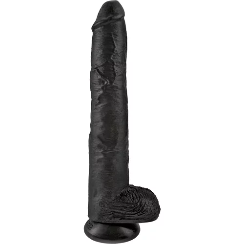 Pipedream King Cock 14" Cock with Balls Black