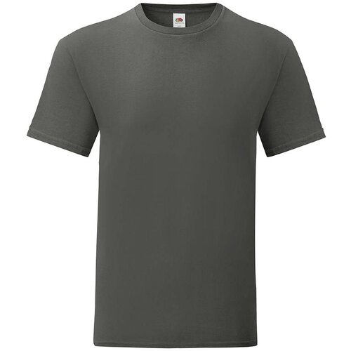 Fruit Of The Loom Graphite Iconic Combed Cotton T-shirt Cene