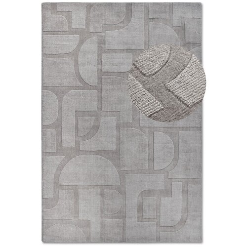 Villeroy & Boch Siva ročno tkana volnena preproga 160x230 cm Alexis – Cene