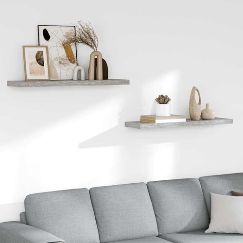  Plutajuće zidne police 2 kom boja betona 90x23,5x3,8 cm MDF Cijene