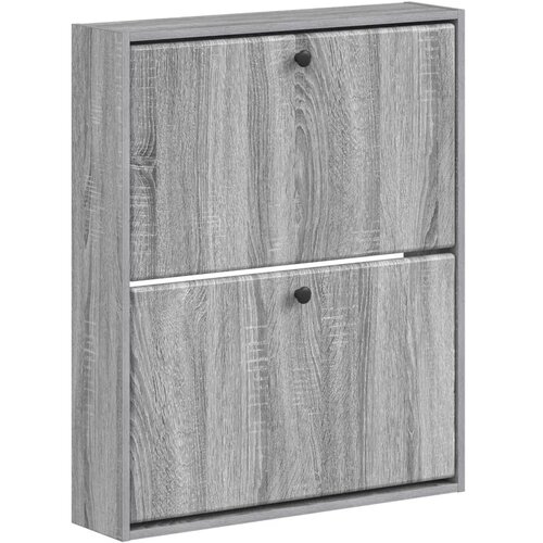  Ormar za cipele na zidu BREDA 71 x 17 x 86 cm Konstruirano drvo - Siva Sonoma Cene