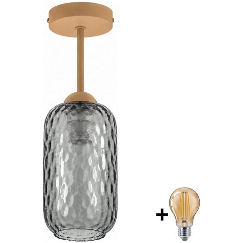Brilagi LED prislonjeni plafonski luster R GLASS 1xE27/60W/230V prečnik 14 cm bež/dimno siva Cene